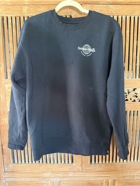 Summer Fridays Black Crewneck